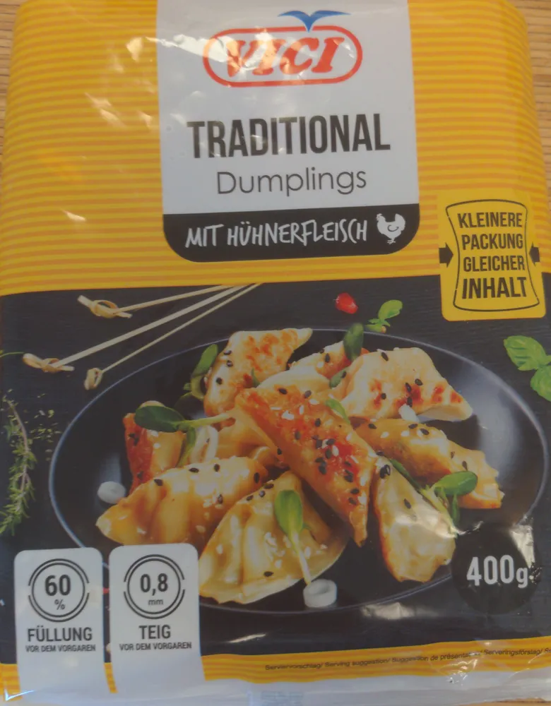 Traditional Dumplings mit Hühnerfleisch