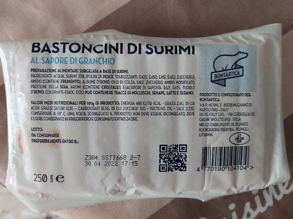 Bastoncini di surimi