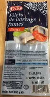 Filets de harengs fumés doux