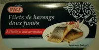 Filets de harengs doux fumés