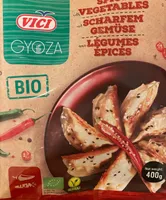 Gyoza with spicy vegetables