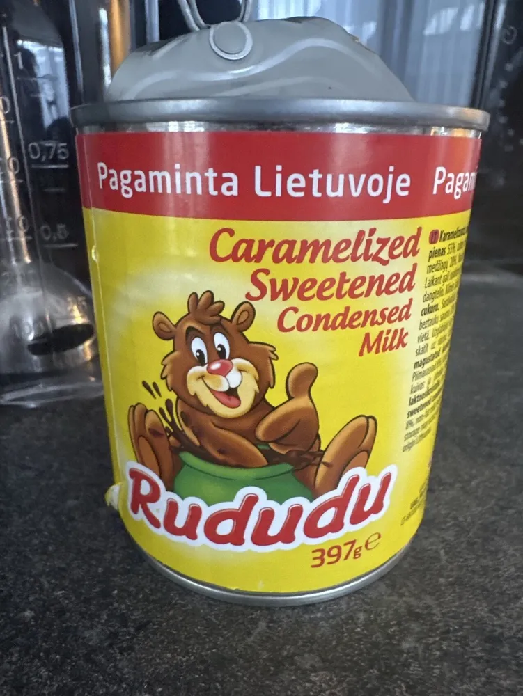 karamelizuotas saldintas sutirštintas pienas