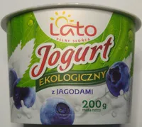 Jogurt ekologiczny z jagodami