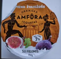 Graikiška amfora jogurtas su figomis