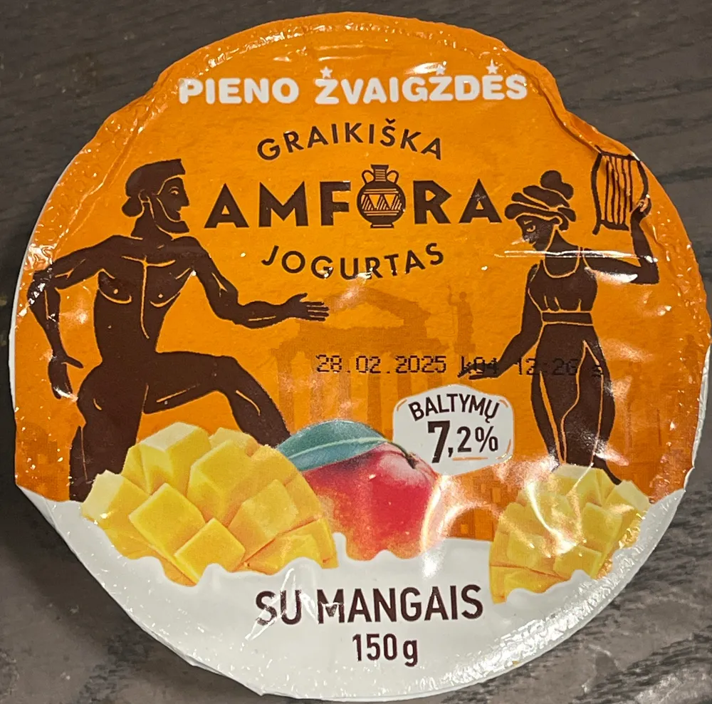 Greek yogurt with mango