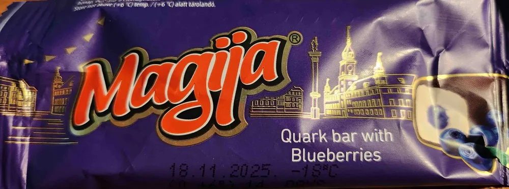 Quark, with blueberries, 40g per bar