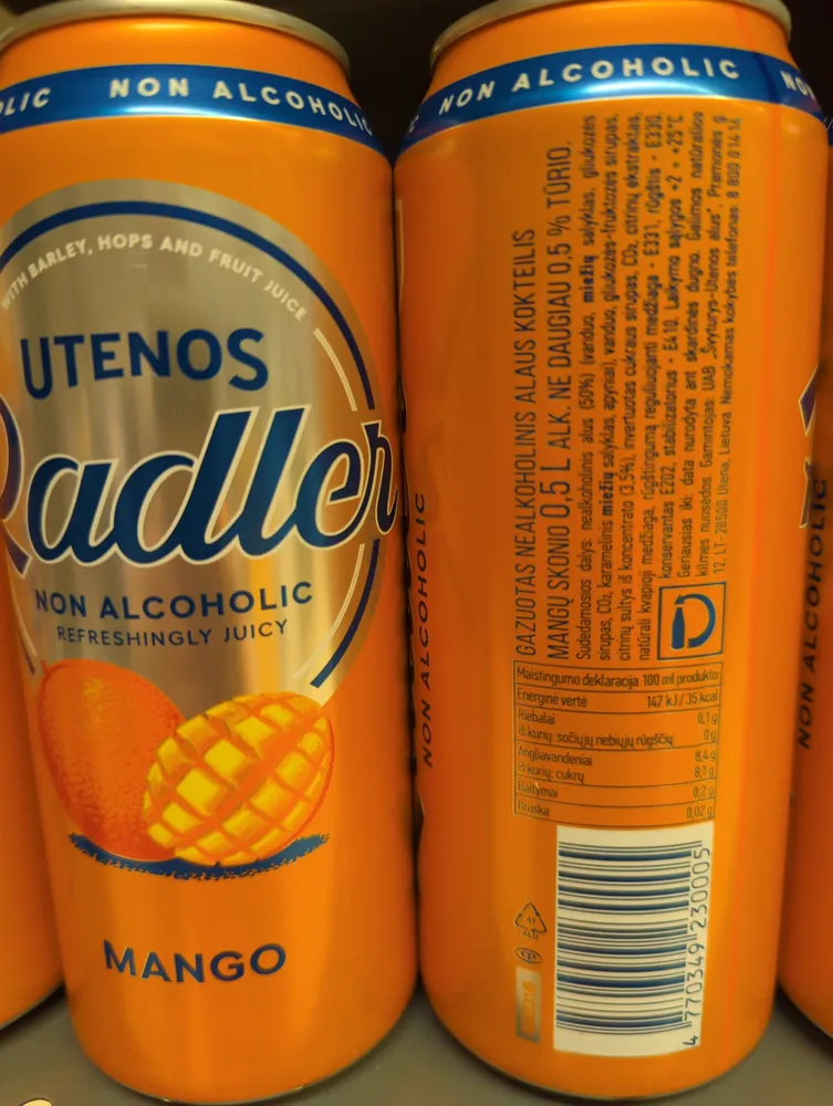 Mango Non-Alcoholic Radler