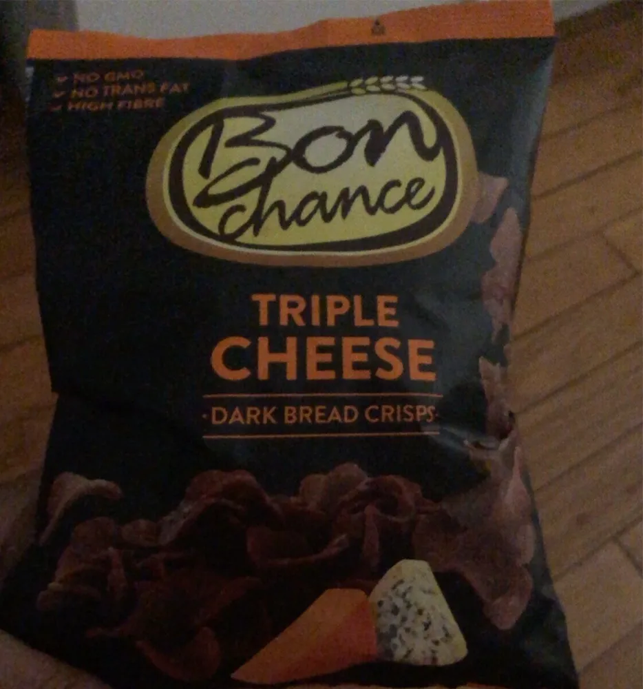 Triple Cheese Dark Bread Crips