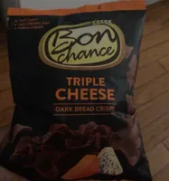 Triple Cheese Dark Bread Crips