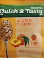 Avižų košė su persikais