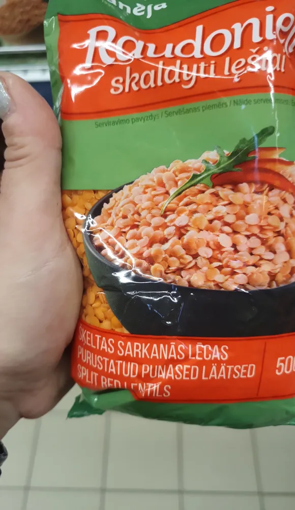 Split red lentils
