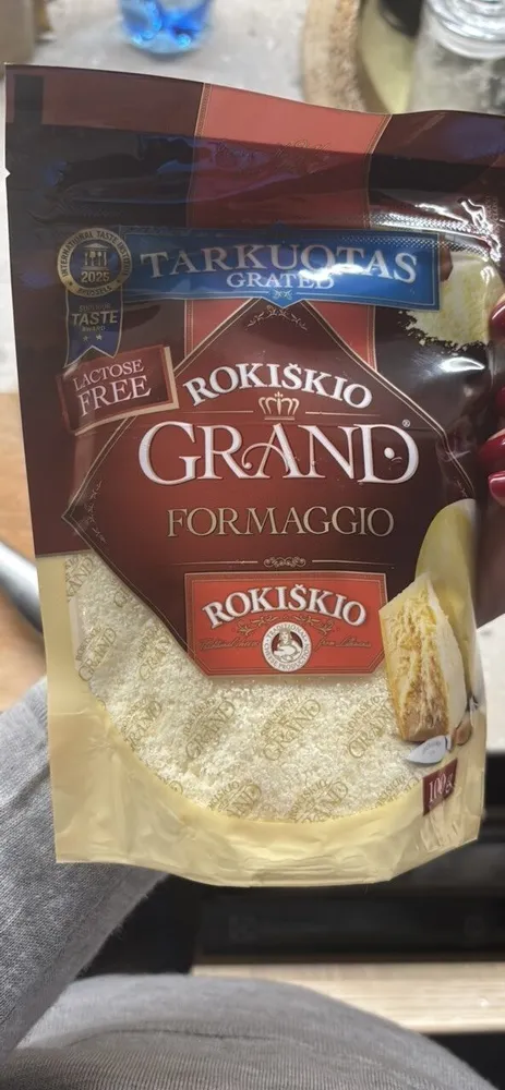 Tarkuotas Grated Rokiškio Grand Formaggio
