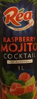 Raspberry mojito cocktail