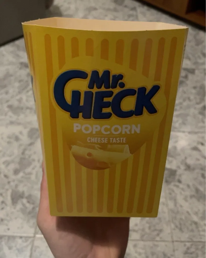 Mr. check - pop corn cheese