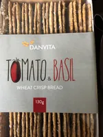Crisp bread Με ντομάτα και βασιλικό