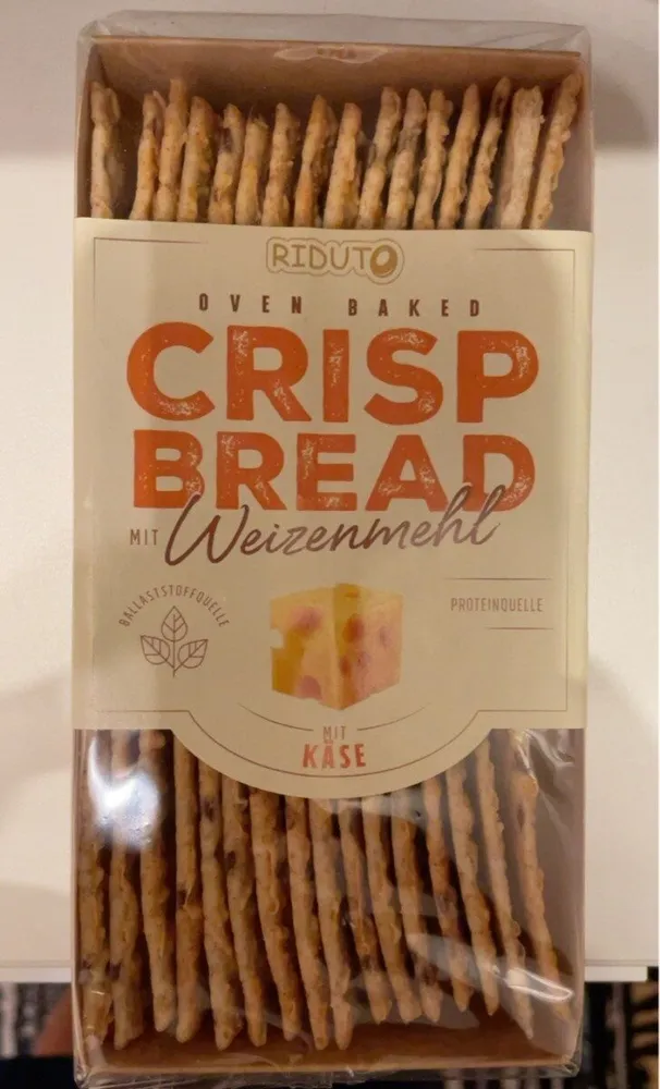 Crisp bread with wheat flour