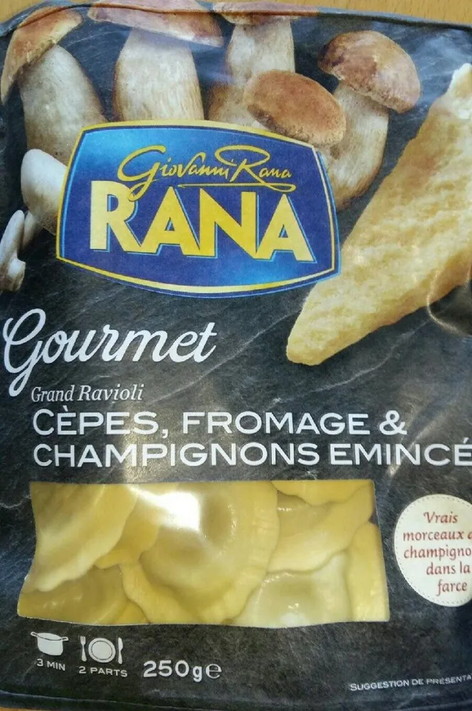 Ravioli cèpes fromage et champignon