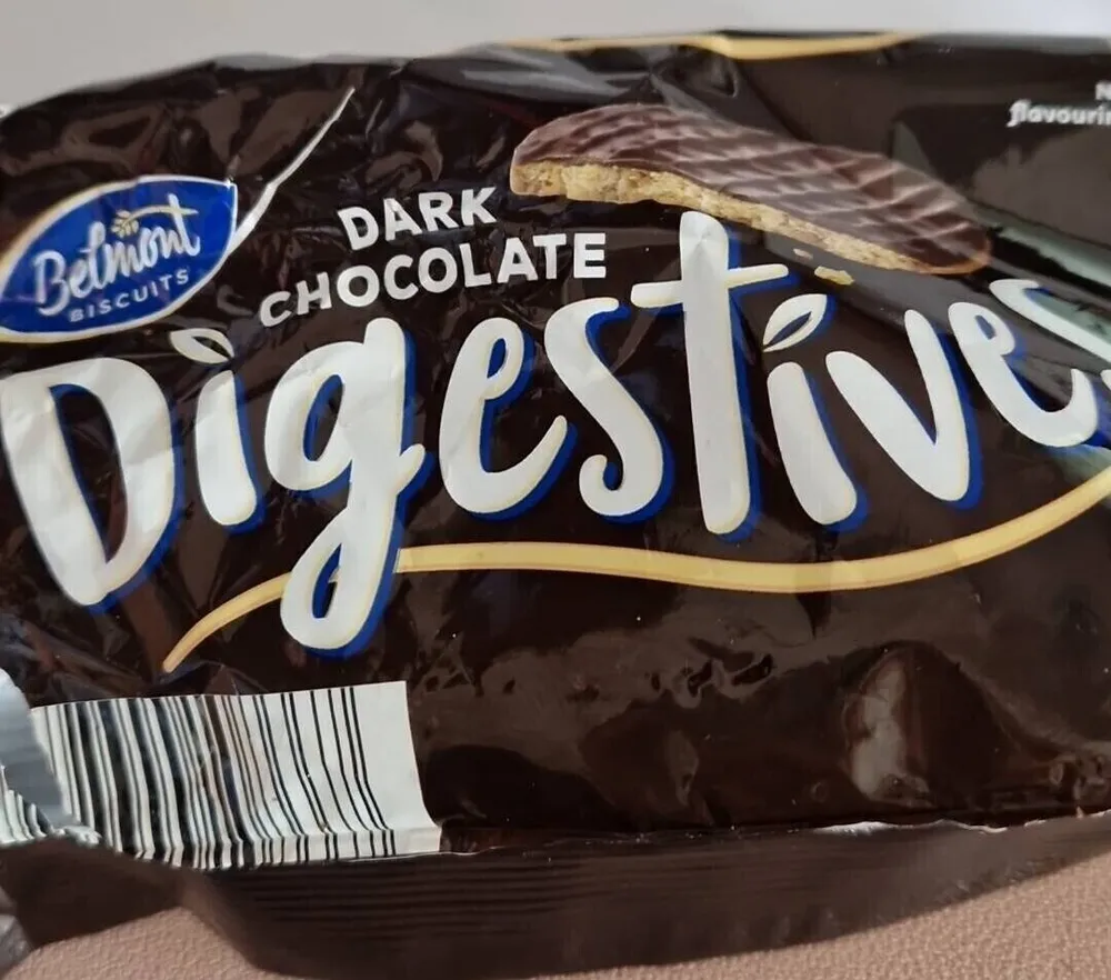 Dark chocolate digestive