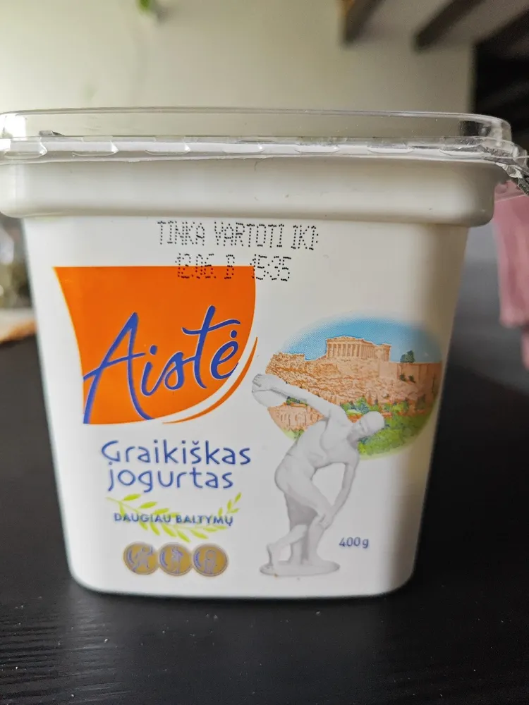 GRAIKIŠKAS JOGURTAS, BE PRIEDŲ