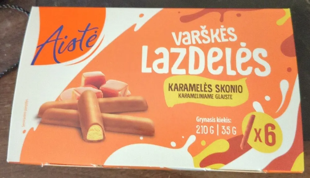 Varškės lazdelės karamelės skonio