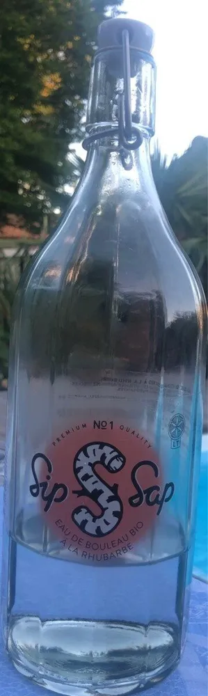 Eau de bouleau Bio à la rhubarbe