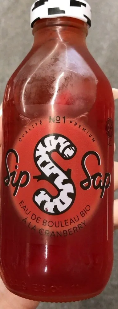 Eau de bouleau bio à la cranberry