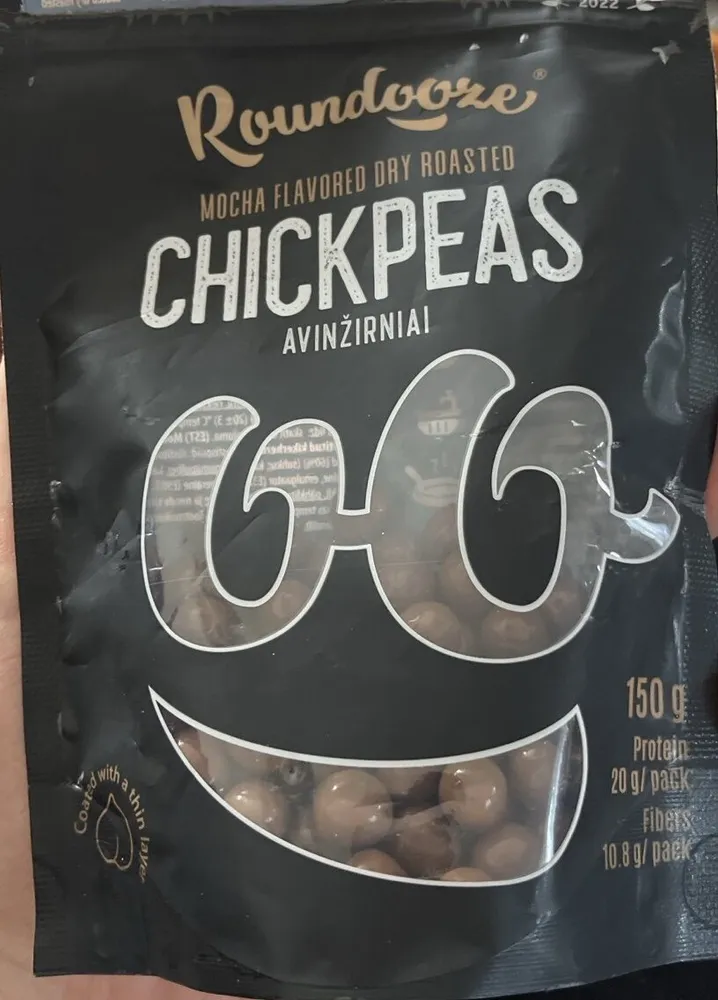 Mocha Flavored Dry Roasted Chickpeas