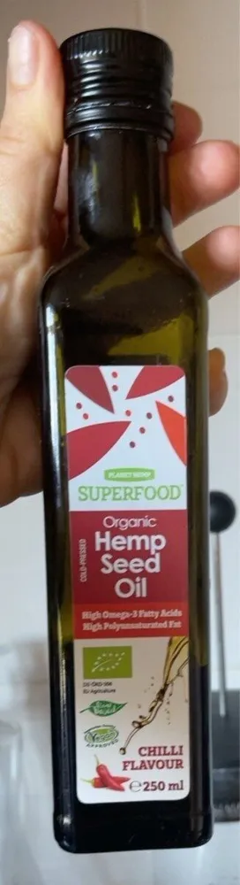 Organic hemp seed oil