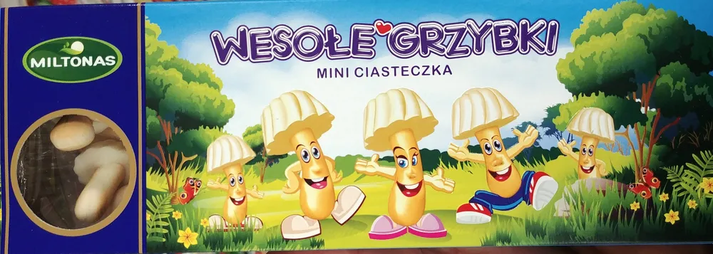 Wesołe grzybki mini ciasteczka
