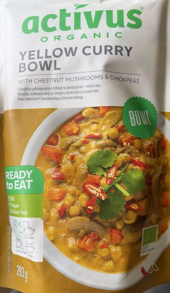 Yellow curry bowl