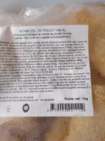 Schnitzel de poulet halal