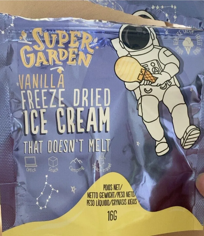 vannilla freeze dried ice cream