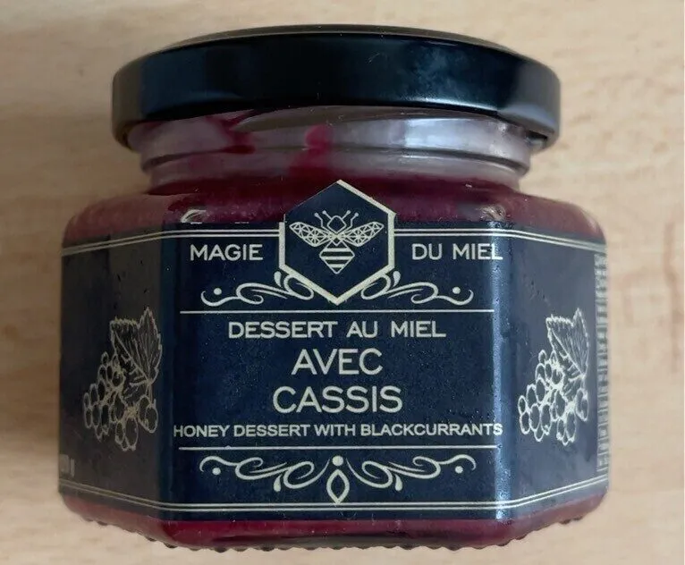 Dessert au miel cassis