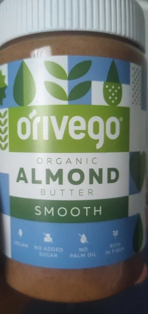 Organic almond butter smooth