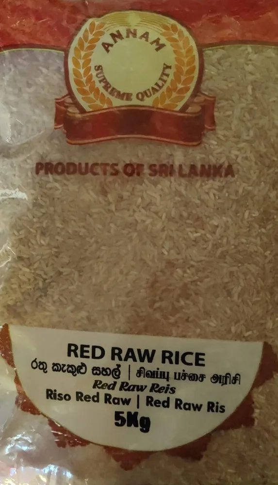 Red raw rice