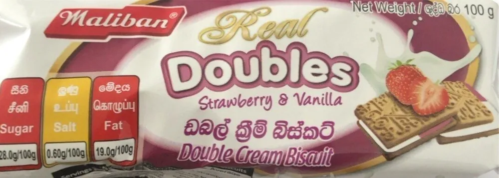 Real doubles cream biscuit