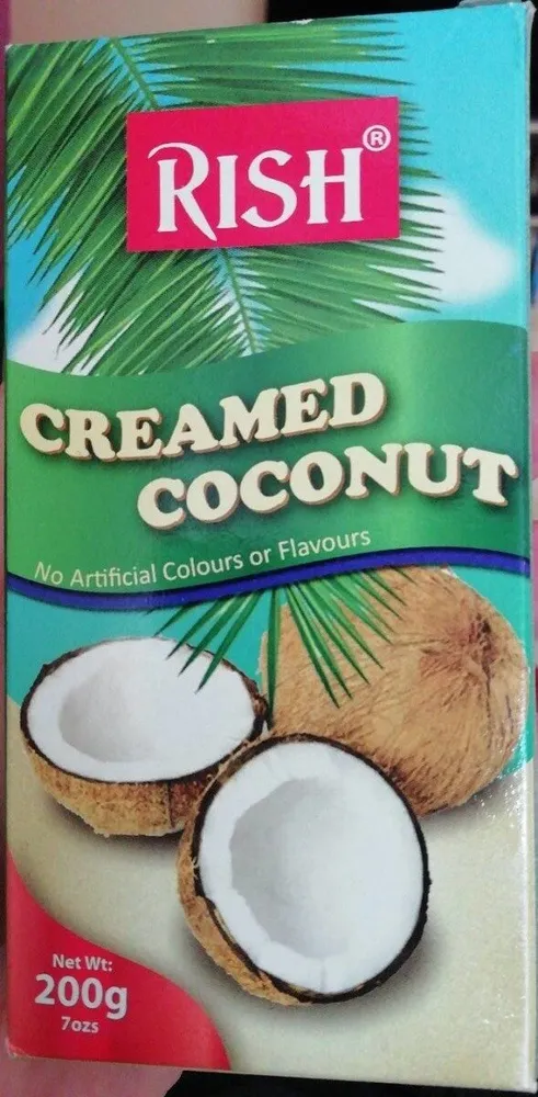 Creamed coconut