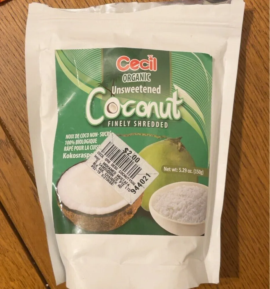 Unsweetened coconut