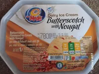 Dairy Ice Cream Butterscotch with Nougat
