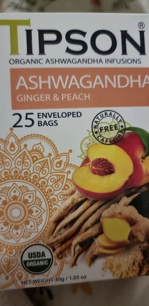 ashwagandha ginger and peach