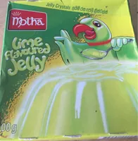 Lime flavoured jelly