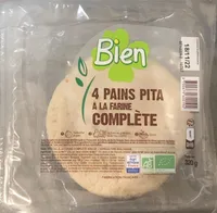 Pains pita à la farine complète