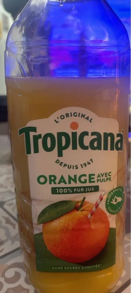 Jus d orange avec pulpe