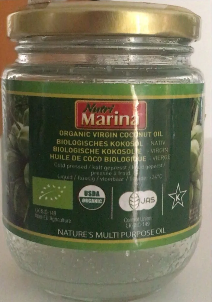 Organic virgin coconut oil