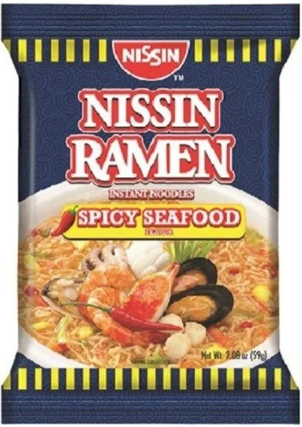 nissisn ramen spicy seafood 59g
