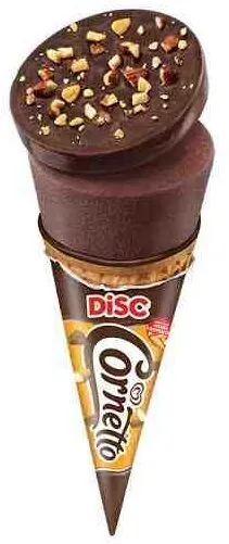 Cornetto milky choco almond disc