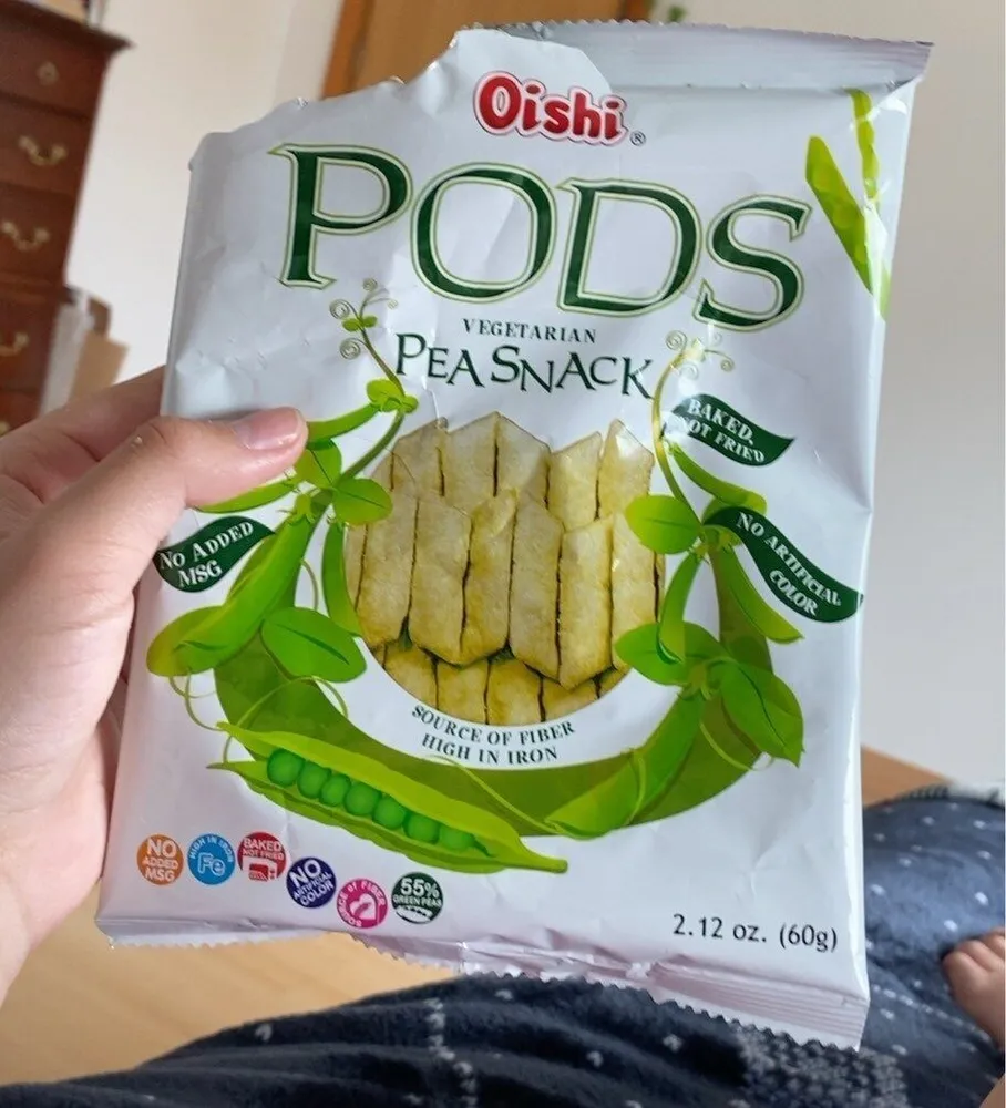 Pea pod snack