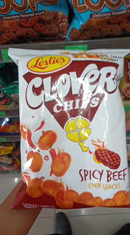 clover chips spicy beef