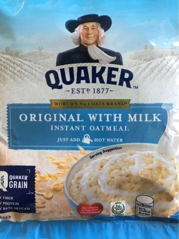 Quaker original with milk - instant oatmeal