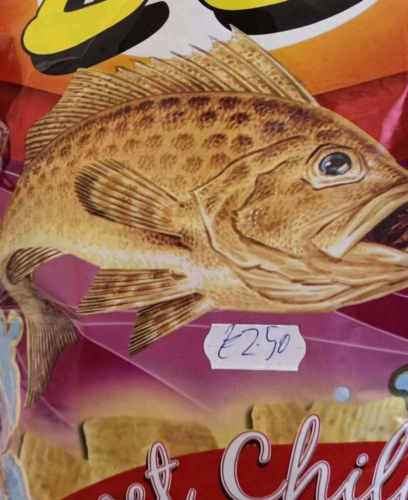 Patatine al gusto pesce